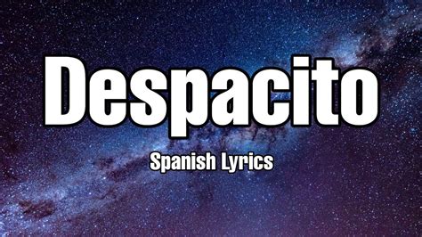 lyrics of the song despacito